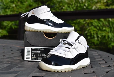 Nike Air Jordan 11 Retro TD 'Gratitude' 378040-170 Niño Pequeño Talla 7C Foto 1 de 4