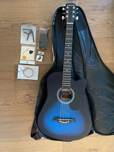 Guitarra Azul Electroacústica Guitarras Electro Acústica y Accesorio 38" NUEVO. - Imagen 1 de 7