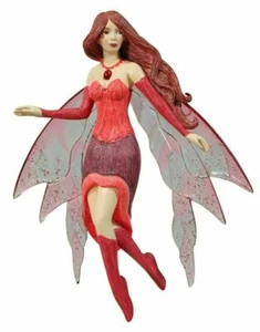 Jessica Galbreth Enchanted Art Fairies Angel - GARNET Polystone Fairy Ornament - Picture 1 of 10