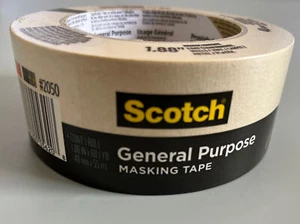 3M, Scotch, 1,88" x 60 yardas, 48 mm x 55 m Pintores Cinta Enmascaradora Cinta Adhesiva Rollo - Imagen 1 de 6