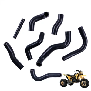 For Yamaha TRI-Z 250 YTZ250 3 Wheeler Silicone Radiator Hose Black - Picture 1 of 16
