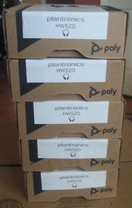 LOT of 5 Plantronics EncorePro HW520 Binaural Noise Canceling Headsets 89434-01 - Picture 1 of 5