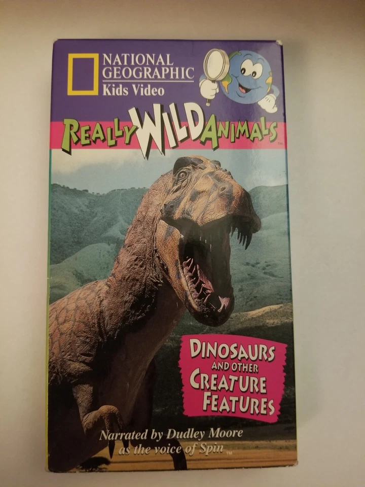 VINTAGE Nat Geo Really Wild Animals Dinosaurs Other Creature Features VHS TESTED - Image 1 of 1