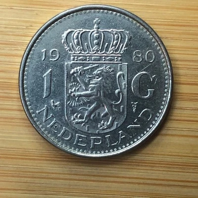 Moeda 1980 Holanda 1 G Holanda Holanda - Juliana Koningin Der Nederlande - Imagem 1 de 2