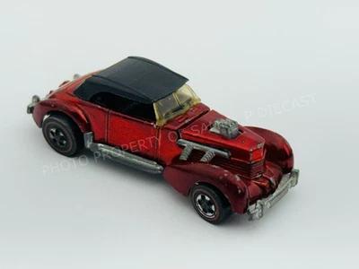 Hot Wheels Redline CLASSIC CORD Red US Black Interior Nice !!! - Image 1 of 4