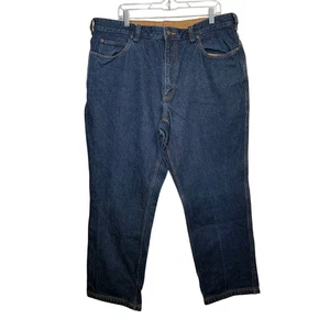 Duluth Trading relaxed fit dark wash jeans mens 40x32 outdoor chore workwear - Picture 1 of 7