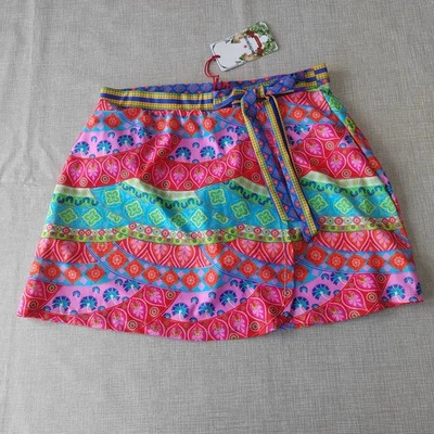 Joe Brown's Tassel Trim Wrap Swim Skirt UK 10 Multicoloured Bikini Bottoms - Image 1 of 4