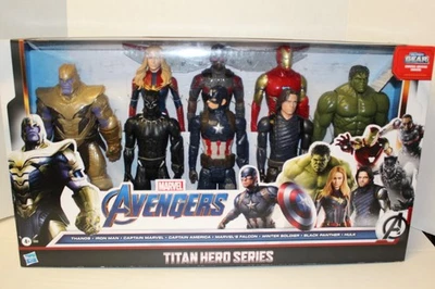 Marvel Avengers Titan Heroes Collection Paquete de 8 - 8 Figuras Grandes de 12" Nuevas ¡Envío y devolución GRATIS! Foto 1 de 4