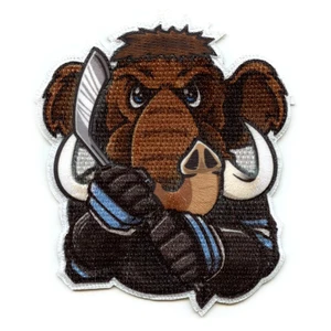 Utah Salt Lake City Mascot PhotoPatch Hockey Mammoth Parody Embroidery Iron On - Picture 1 of 2
