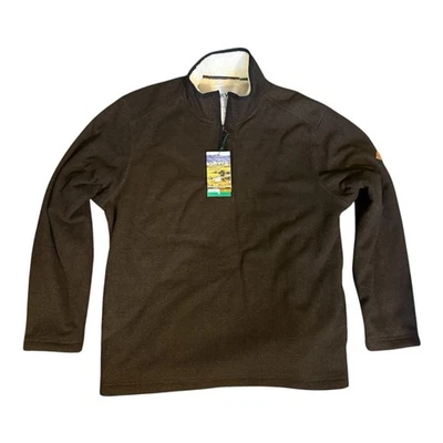 Orvis Men’s 1/4 Zip Fleece Lined Pullover XL Brown NWT - Image 1 of 4