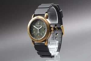 Vintage 1991 N MINT Seiko Alba Y142-7A00 Date Gold Quartz Mens Watch From JAPAN - Picture 1 of 10