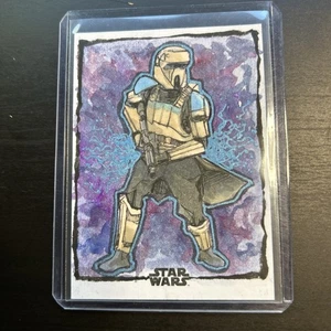 Star Wars Topps Sketch Card 1/1 Scout Trooper Ian McKesson Original Art - Picture 1 of 2
