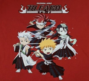 Shonen Jump Bleach Graphic TShirt Size L Anime Kishimoto Red - Picture 1 of 6