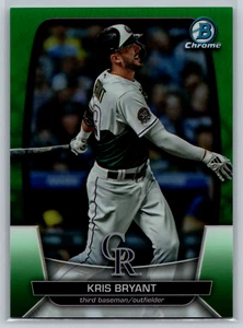 Kris Bryant 2023 Bowman Chrome Green Refractor /99 #45 Colorado Rockies - Picture 1 of 2