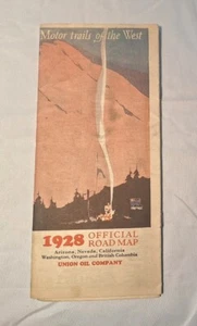 1928 Union Oil Aristo Road Map California Old Advertising Gas Service Station - Picture 1 of 11