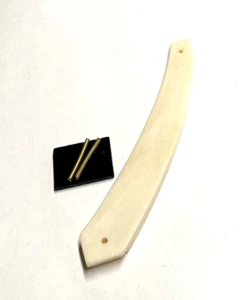 Escalas de afeitar rectas perforadas hueso de búfalo de hasta 1" hojas de afeitar Boker Puma Dovo - Imagen 1 de 6