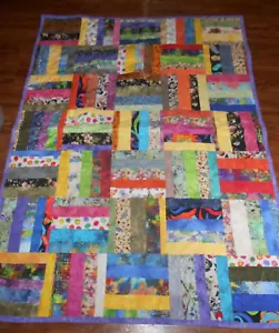 Kunstdecke hell bunt Schoß Decke Wandbehang 36 x 50" - Bild 1 von 5
