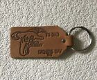 Vintage Keychain WILD TURKEY 🦃 FATHERS DAY 1978 Leather Key Fob Ring TO DAD