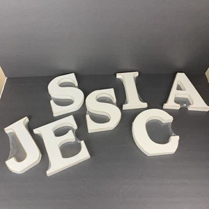 Pier 1 Imports Kids Jessica Letters Decorative Monogram Wall Home Decor 6” NEW! - Picture 1 of 12