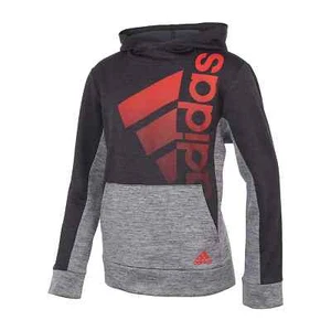 NWT ADIDAS Big Boys Colorblock Mélange Pullover Hoodie, Size: Small (8) - Picture 1 of 5