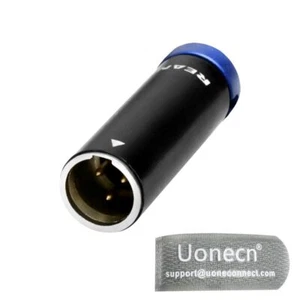 Uonecn Low-Profile Mini XLR 3Pin Connector, LP XLR Connector Mini, Right Angle M - Picture 1 of 6