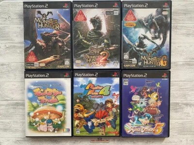 SONY PS2 Monster Hunter 1 & 2 & G & Monster Farm set from Japan - Image 1 of 4
