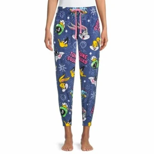 Space Jam Plus Size Women's Sleep Jogger Lounge Pants Bugs Daffy Lola 2X 18W-20W - Picture 1 of 2