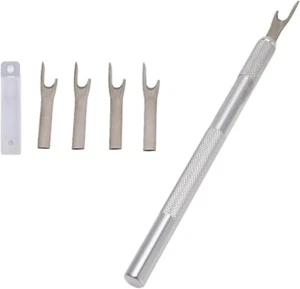 Cortador de Costuras, Juego de 5 Piezas Desgarrador de Costuras de Metal con Hoja Mango de Aleación de Aluminio Sti - Imagen 1 de 9