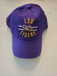 NCAA LSU Tigers Unstructured Captain Kick Cotton Hat ADJUSTABLE - Picture 1 of 4