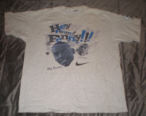Penny Hardaway Little Penny VINTAGE Nike Size Large Shirt NBA Basketball RARE Cover