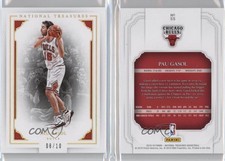 2015-16 Panini National Treasures Gold /10 Pau Gasol #55 HOF
