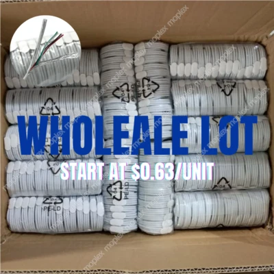 Bulk Lot 3/6Ft USB Fast Charger Cable For iPhone 14 13 12 11 Pro 8 Charging Cord - Image 1 of 4