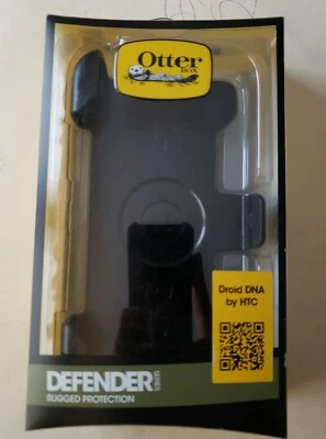 OtterBox HTC Droid DNA Gray Defender Rugged Cover 3-Layer Hybrid Holster Case - Image 1 of 2