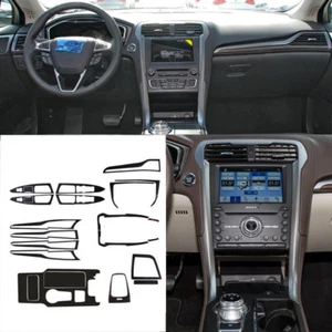 Interior Center Console Carbon Fiber Molding Sticker Decals For Ford Fusion 2017 - Picture 1 of 10