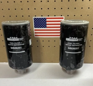 2 Genuine OEM CNH Fuel Filters / Water Separator #84526251 - Picture 1 of 4