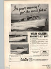 1951 PAPER AD Welin Cavit and Boat Motor Boating Master Cruiser Flight Express