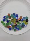 Vintage Multicolor Antique Patches Cat's Eye Mixed Set Of Assorted Marbles Toy