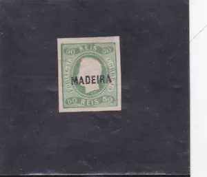 MADEIRA D. LUIS I 50 R. (1868) MH Signed on back - Picture 1 of 2