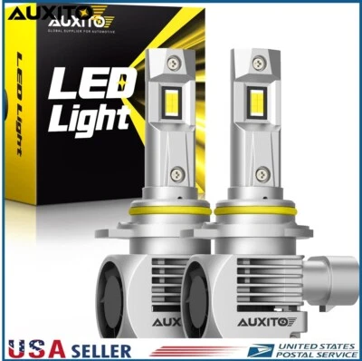 Q16 Kit LED 200W 9012 HIR2 6000K Blanco Dos Bombillas Faro Doble Haz Lámpara CANBUS Foto 1 de 4