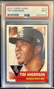 Topps Living Set Tim Anderson #213 2019 PSA 9 como nuevo - Imagen 1 de 1