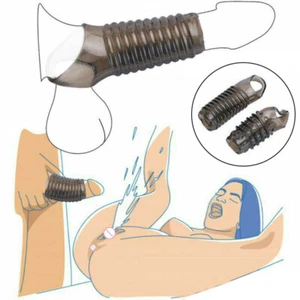 Men-Penis-Sheath-Penis Extender-Erection-Enlarger-Enhancer-Sleeve-Girth-Extend - Picture 1 of 15