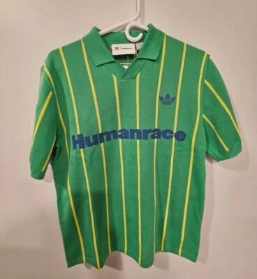 Camiseta Adidas X Pharrell Williams Humanrace Semi Grito Verde Tejida Talla S HU1106 Foto 1 de 4