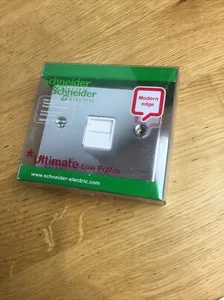 Schneider ULTIMATE Secondary Telephone Socket, Outlet, Polished Chrome - Picture 1 of 7