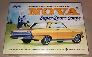 Moebius 1964 Chevrolet Chevy II Nova Super Sport Coupe 1:25 scale model car kit - Picture 1 of 3