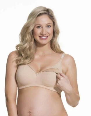 NUEVO Cake 24-1016 Lencería Croissant Espaciador Sin Costuras Enfermería EE. UU./Reino Unido 36D Beige Foto 1 de 4