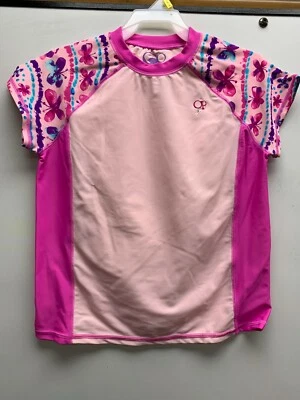 OP GIRLS 3 PC SWIM SUIT SHIRT, TOP, BOTTOMS PINK/BUTTERFLY ASST SIZES BRAND NEW - Image 1 of 2