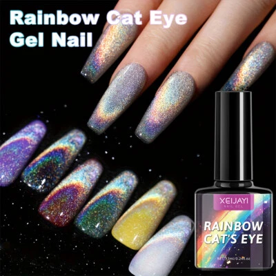 Regenbogen-Katzenaugen-Gel-Nagellack Galaxie-Magnet Uv-Led Magnetischer Soak- / - Bild 1 von 4