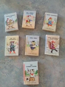 Lot of 7 1949 TINY GOLDEN BOOKS DOROTHY KUNHARDT Good condition Simon Schuster - Picture 1 of 12