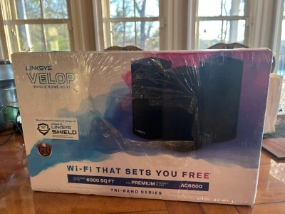 BRAND NEW! Linksys Velop AC6600 Tri-Band Intelligent, Wifi System (6,000 Sq.ft) - Image 1 of 4