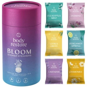 Shower Steamers Aromatherapy BodyRestore 6Pack - Stress Relief &Luxury Self Care - Picture 1 of 11